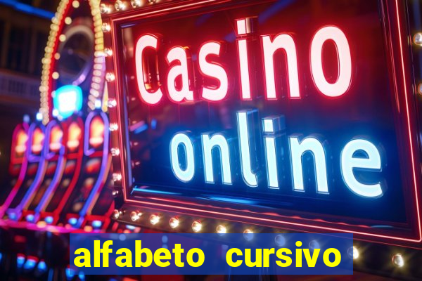 alfabeto cursivo pontilhado para imprimir pdf